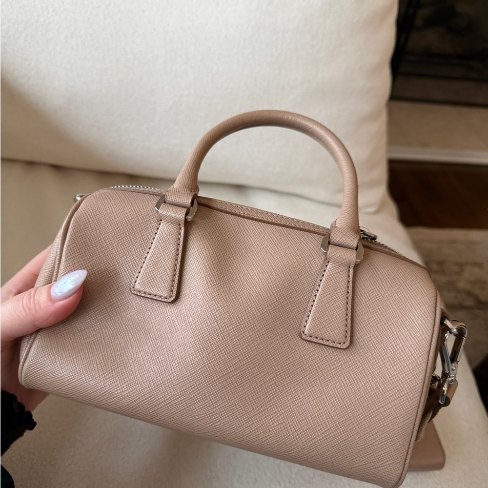 RARE Prada Saffiano leather top-handle bag cameo beige - Picture 3 of 13